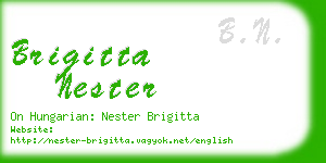 brigitta nester business card